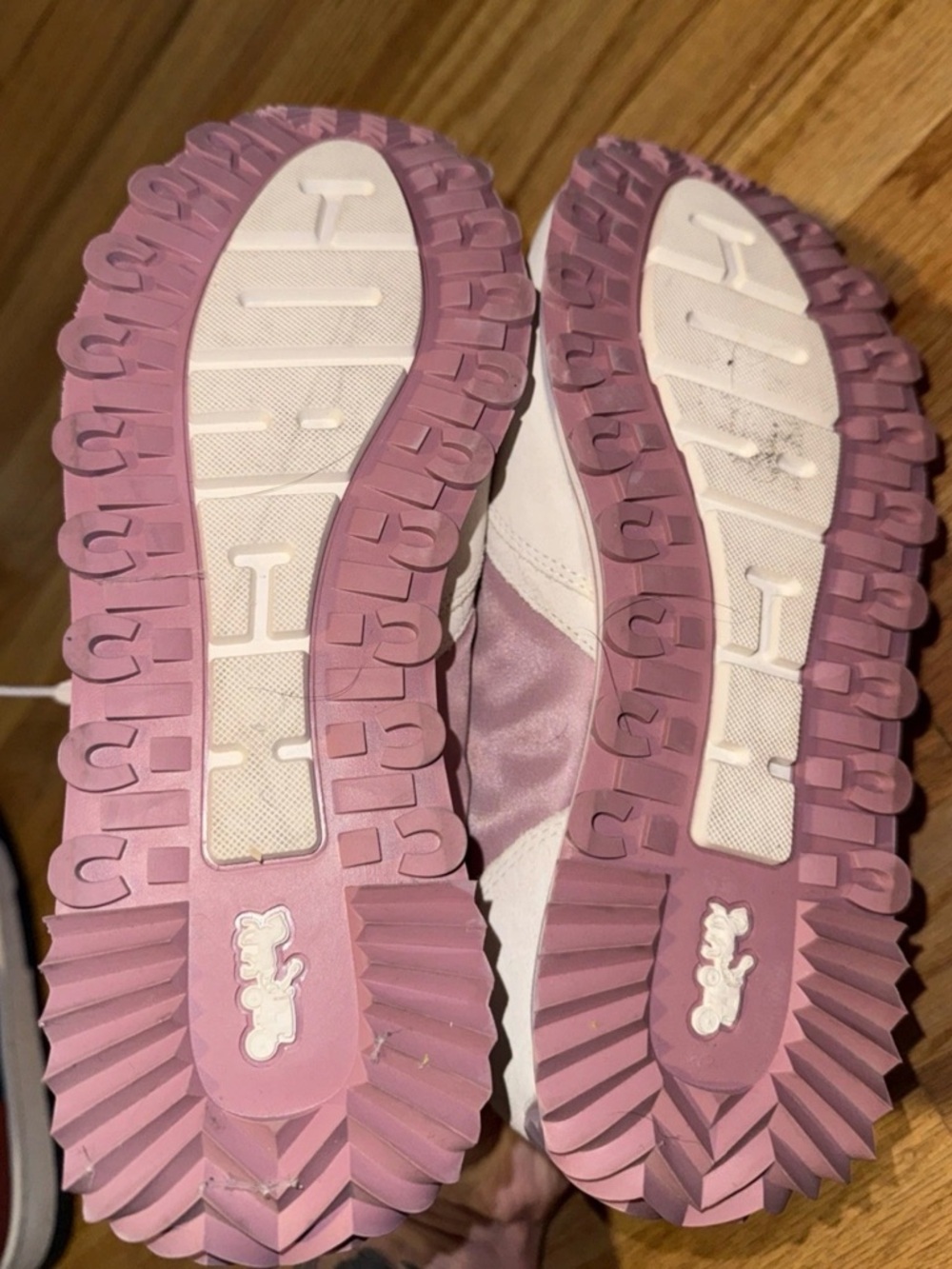 Coach Women's Runners Pink & Cream Runner Sneakers - Picture 7 of 7